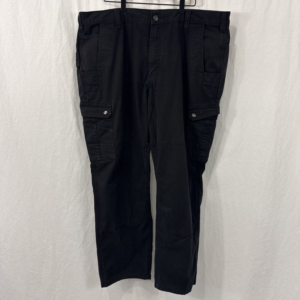 Carhartt Straight Ripstop Black Double-Front Cargo Pants Men’s Sz 42x30 Relaxed